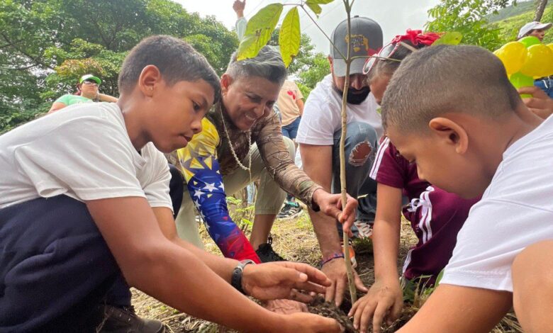 Fueron plantados 300 árboles en la rivera del río Mariara.