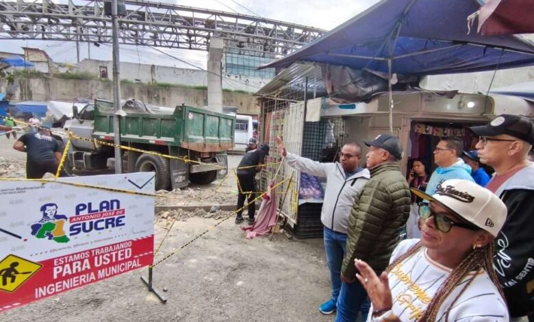 Avanza construcción del Mercado Tricolor en Petare para buhoneros de la zona