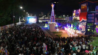 Gobernador Lacava y Alcaldesa Castillo lideraron Gran Encendido Navideño en Valencia