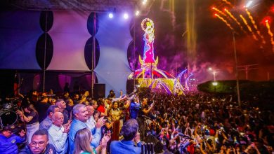 Gobernador Caldera y alcalde Di Martino caminaron junto el pueblo en la avenida Bellavista en su encendido