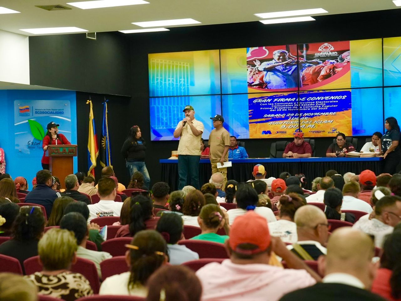 Zulia: 140 comunas firman convenio con el FCI para entrega de recursos dirigidos a proyectos comunitarios