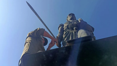Estatua de Simón Bolívar en Lagunillas ya tiene su espada