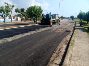 Se Acelera el Plan de Asfaltado en Vías Claves de Santa Rita 