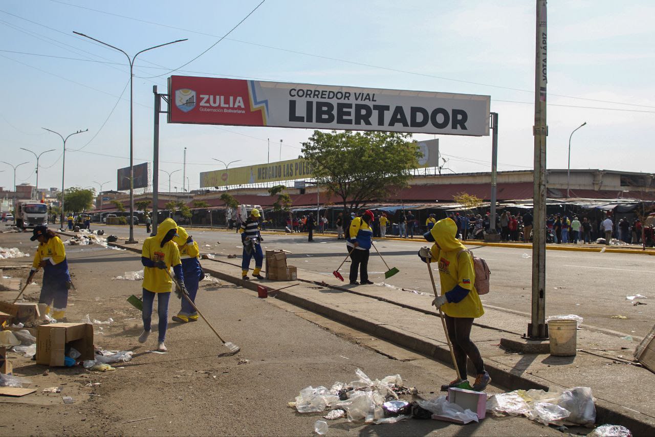 Más de 3 mil toneladas de desechos sólidos se recolectaron en jornada de saneamiento en el centro de Maracaibo
