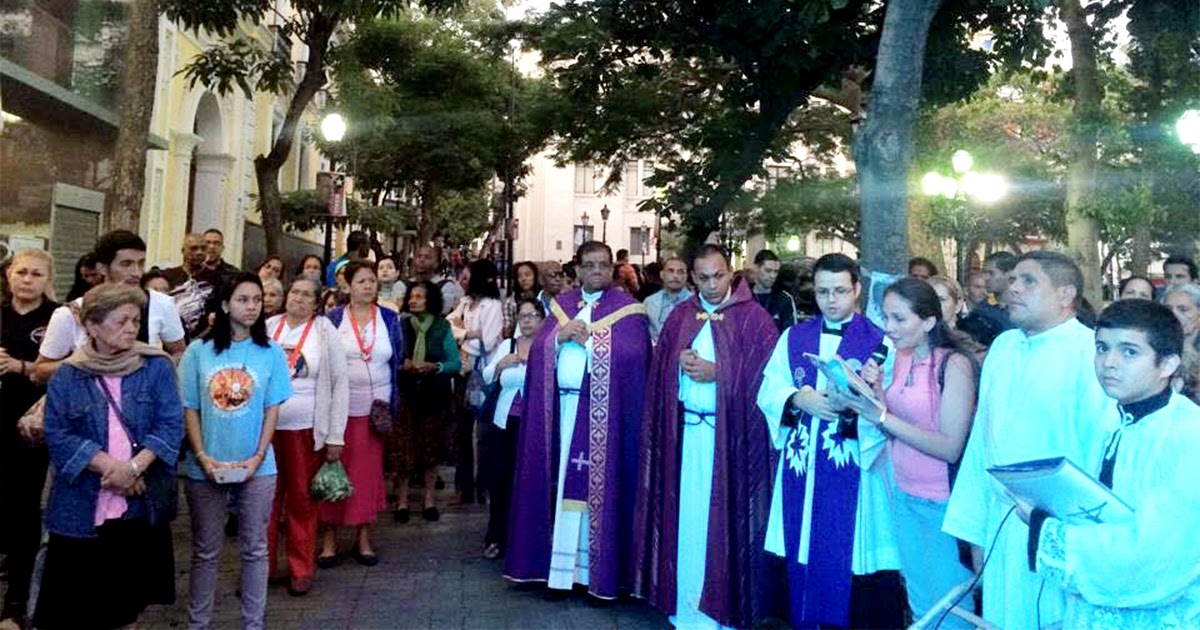 Viacrucis en el centro de Caracas1