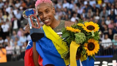 La campeona olímpica registró 15.28m y dominó la competencia en Zúrich