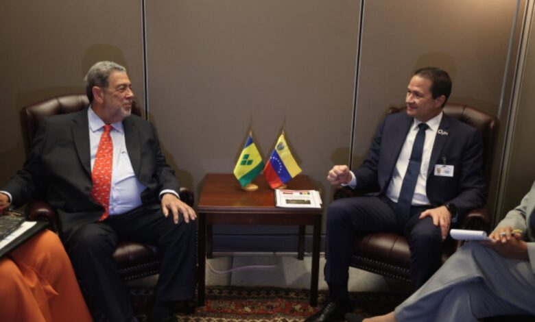 Canciller Faría se reunió con el Primer Ministro de San Vicente