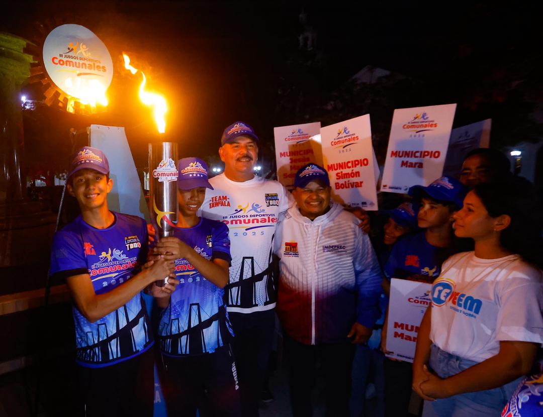 Zulia recibe la antorcha comunal rumbo a los Judenacom 2025