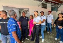 Alcaldesa Elizabeth Niño supervisó el inicio de labores de rehabilitación integral en la cancha deportiva de Barrio Unión Norte en Naguanagua.