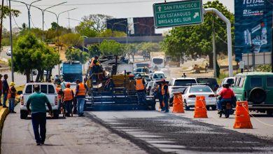 Gobernador Luis Caldera dio inicio a la segunda fase del asfaltado en la Circunvalación número 1