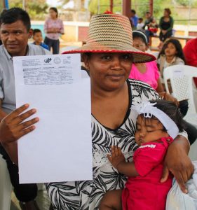 Programa “Soy venezolano” entrega de actas de nacimiento extemporáneas y extra hospitalarias