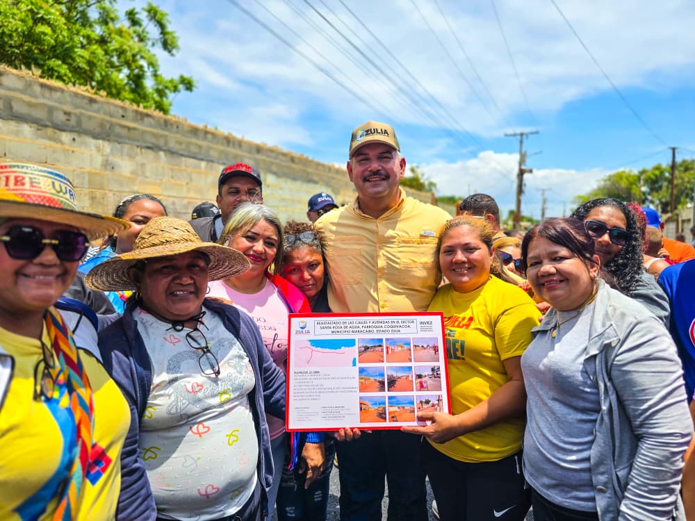 Plan Estadal de Asfaltado llega a la comuna añú de Santa Rosa en Maracaibo