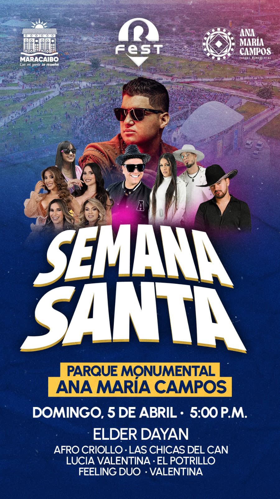Maracaibo vibrará con gran espectáculo musical en el Parque Ana María Campos