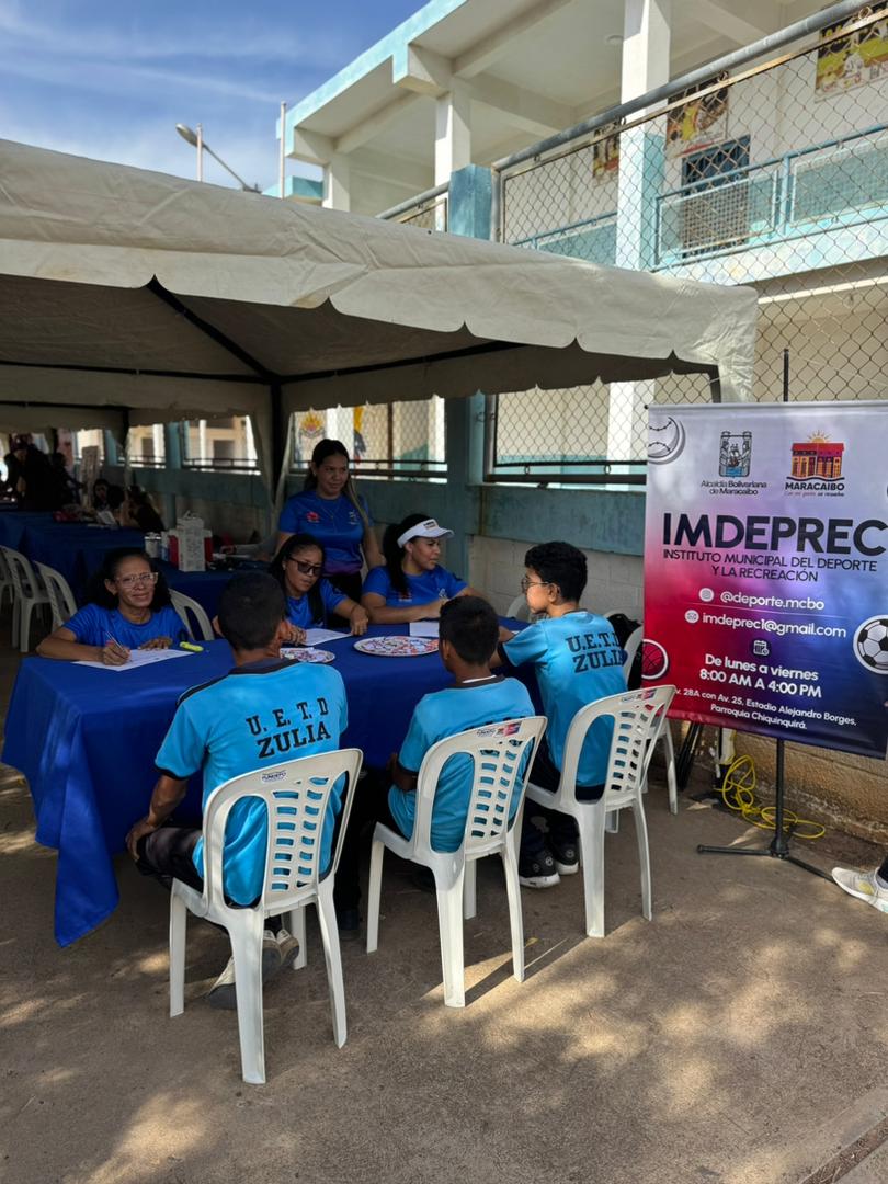 El IMDEPREC realizó jornada integral en la Unidad Educativa de Talento Deportivo Beracasa en Maracaibo
