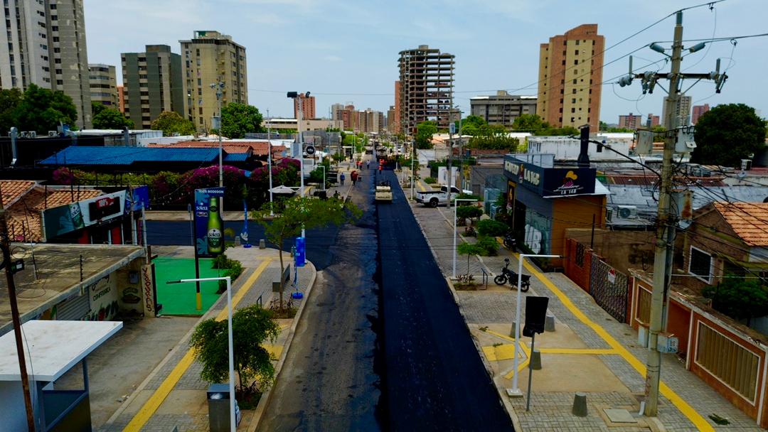 Supervisan el avance de los trabajos del Boulevard Avenida 11 de Maracaibo