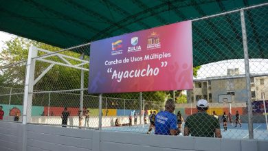 Alcaldía de Maracaibo entrega rehabilitada la cancha de usos múltiples “Ayacucho.”