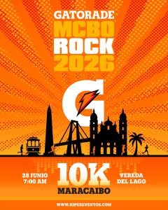 2.600 atletas participarán en la Sexta (VI) edición de la Gatorade Maracaibo Rock 10K
