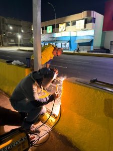 IMTCUMA refuerza seguridad en paso peatonal entre los dos Centros Comerciales en el casco central de Maracaibo