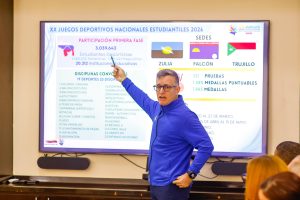 Gobernador del Zulia y el ministro de Deportes afinan detalles para los Vigésimos (XX) Juegos Deportivos Nacionales Estudiantiles 2026