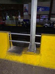 IMTCUMA refuerza seguridad en paso peatonal entre los dos Centros Comerciales en el casco central de Maracaibo