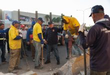 Construyen paso peatonal en el centro de Maracaibo para fortalecer la seguridad vial