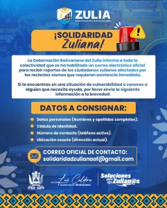 Gobernación del Zulia envía ayuda multidisciplinaria a Caracas y activa plan de contingencia regional