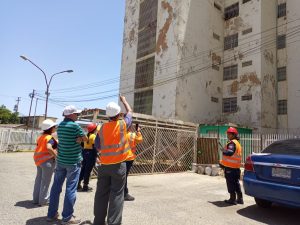 Brigadas Técnicas de Evaluación de Riesgo de Cabimas realiza inspección técnica en la sede de la Alcaldía y en el Conjunto Residencial "Gran Sabana"