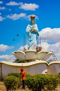 Gobernación del Zulia inicia trabajos de restauración del Monumento a la Virgen de Chiquinquirá en la Circunvalación #1