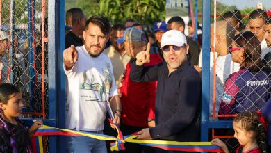 Gobernador Lacava y alcalde Castañeda inauguraron "Campo de kickingball Prof Alfonso Medina" Más de 850 atletas participarán en liga municipal