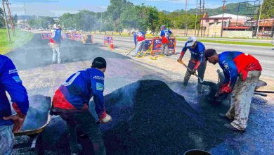 Gobierno de Carabobo y Alcaldía de Naguanagua iniciaron trabajos de asfaltado en principales accesos del municipio