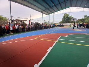 Rehabilitada la Cancha de Usos Múltiples Marcos Pereira Olivares en el municipio Miranda del estado Zulia