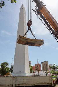 Se dio inició a la restauración del Obelisco de la Plaza de la República en Maracaibo