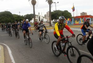 Masiva rodada ciclista pone la joya de la corona en la semana aniversario de Maracaibo