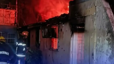 En Carabobo fue rescatado un ciudadano tras feroz incendio causado en una vivienda en el municipio Los Guayos